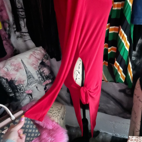 Long sleeve side slit dress - Picture 4 of 4